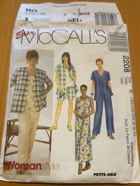 Uncut Vintage sewing pattern McCall’s 2208 womens clothes